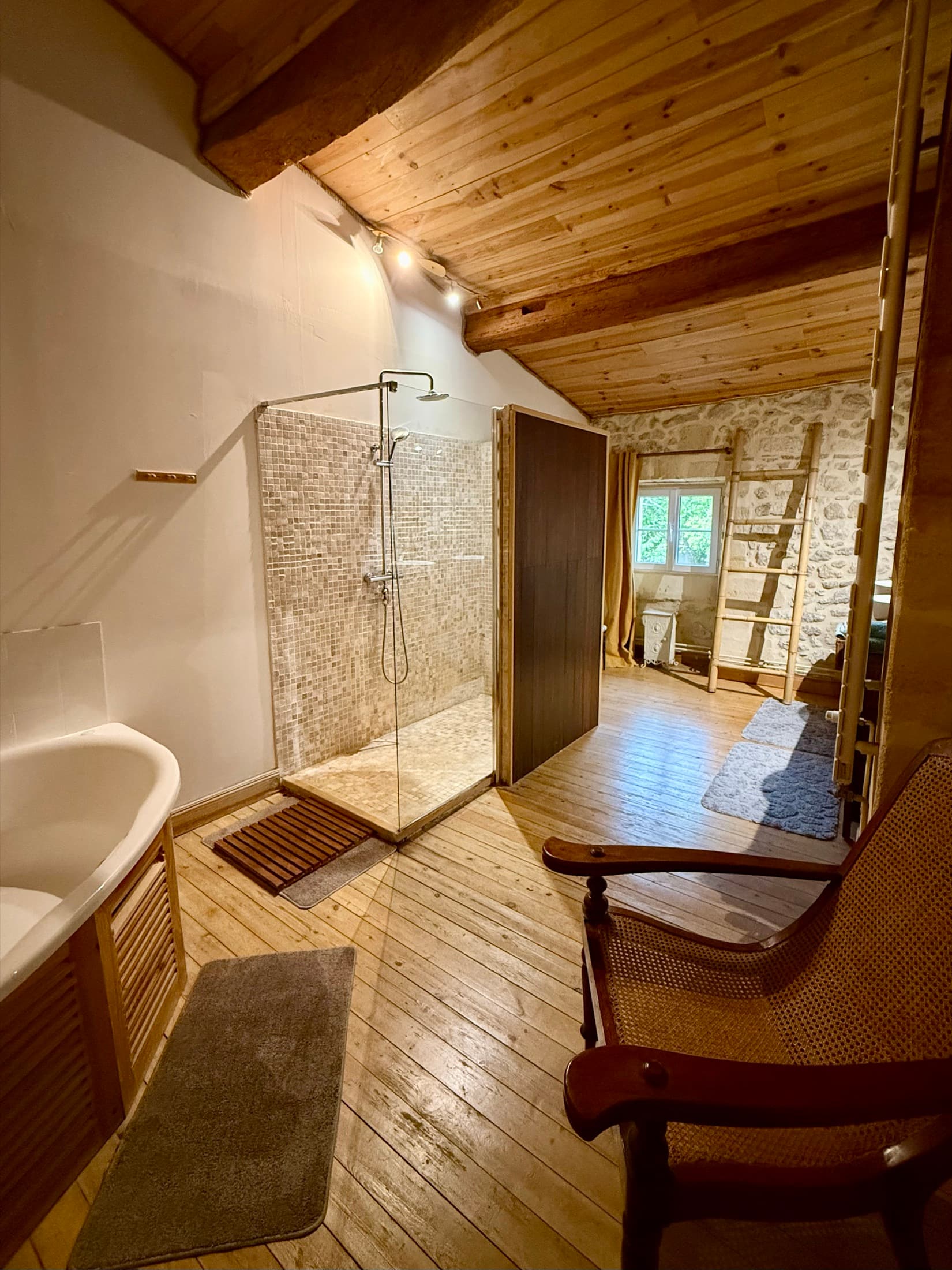 Shower in the Charles Hayes room